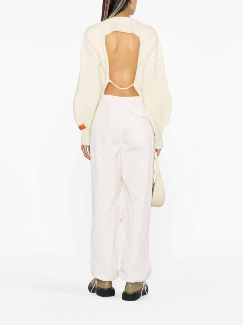 Off White Off white Cropped Wool Sweater 4