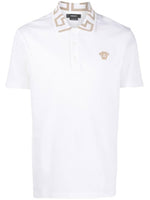 White Greca Organic Cotton Polo Shirt 1