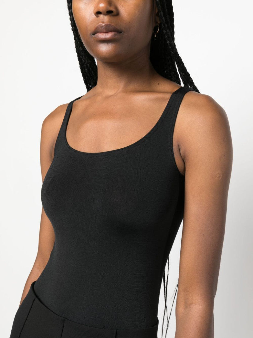 Black Scoop neck Bodysuit 3