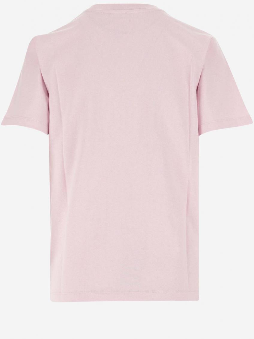 Pink Pink Logo Detail T-Shirt 3