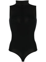 Black High Neck Viscose Bodysuit 1