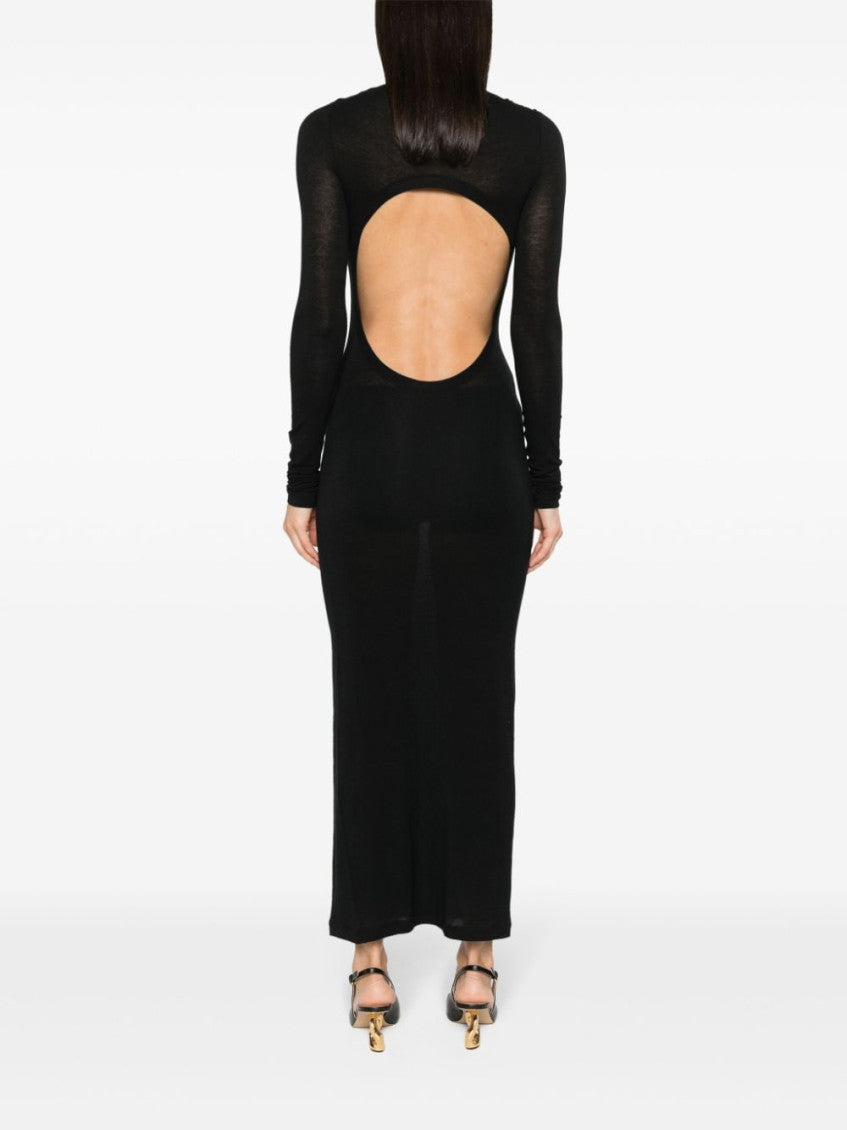 Black Long Pencil Dress 5