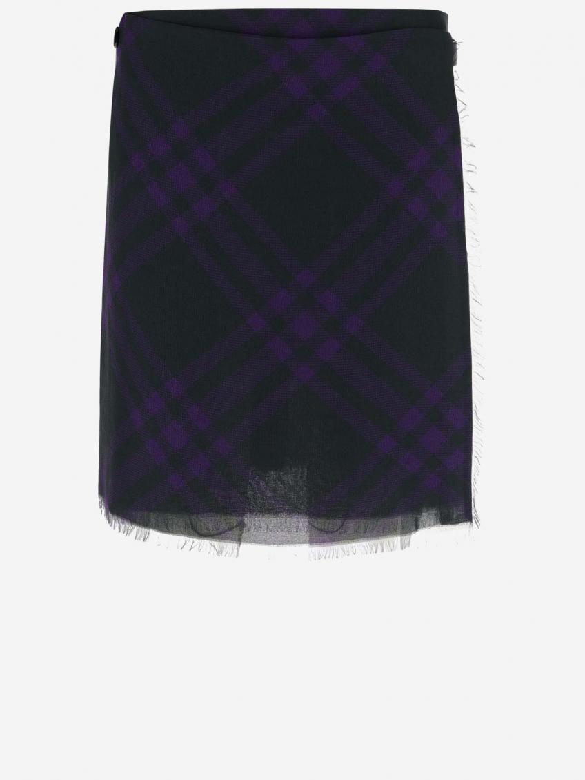 Multicolor Check Pattern Skirt 2