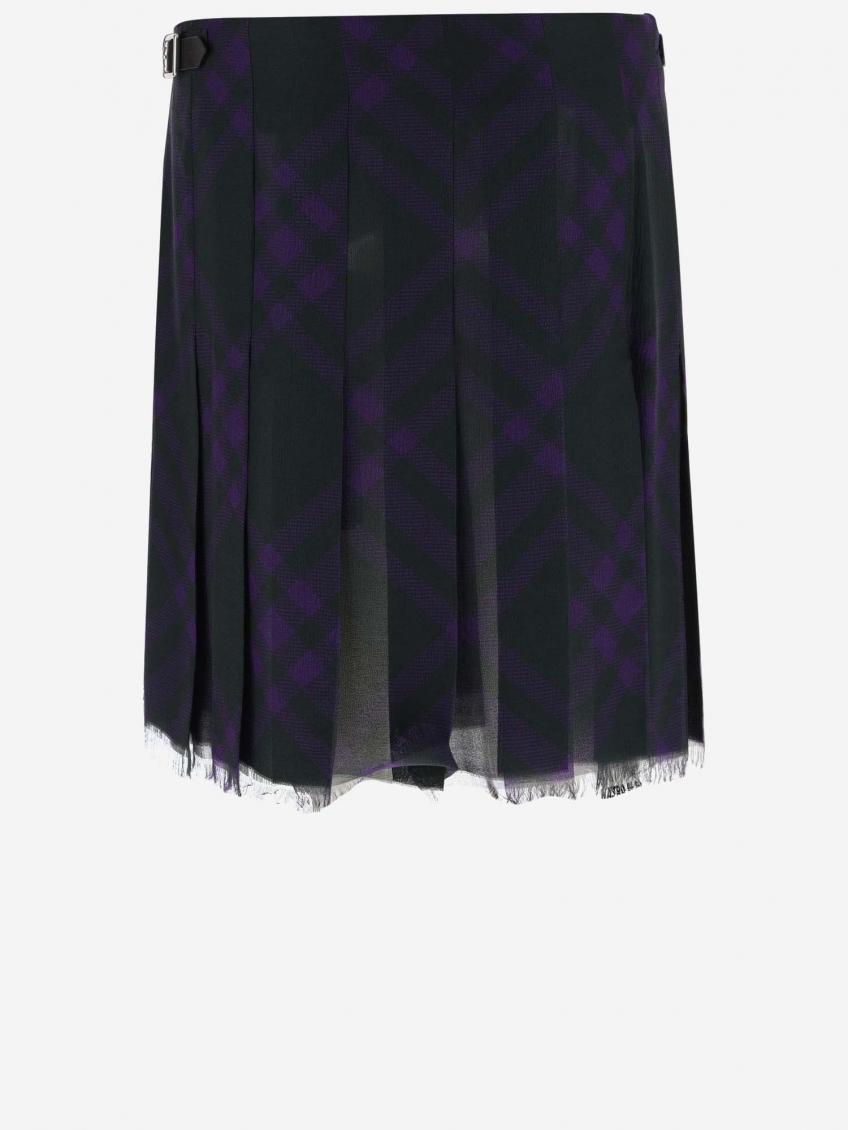 Multicolor Check Pattern Skirt 3