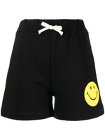 Black Smiley Logo Shorts 1