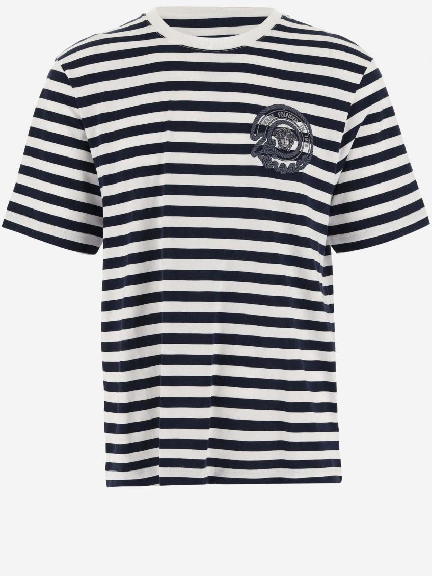 Multicolor Striped Logo T-Shirt 2