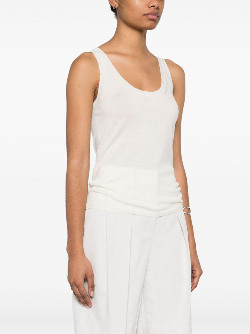 White Wool Tank Top 2