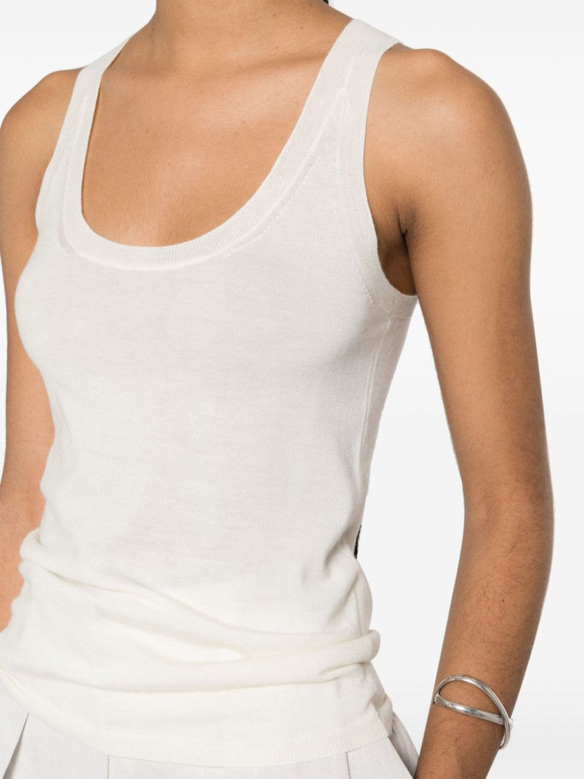 White Wool Tank Top 4