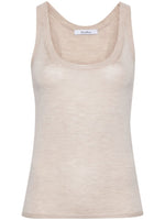 Beige Wool Tank Top 1