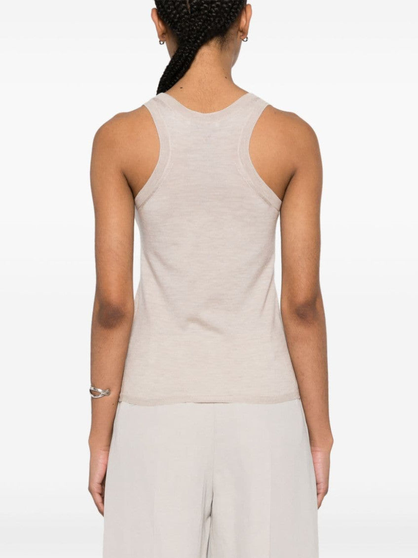 Beige Wool Tank Top 3