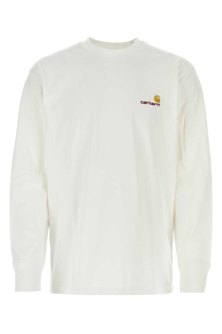 White Embroidered Logo T-shirt 1