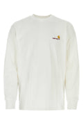 White Embroidered Logo T-shirt 1