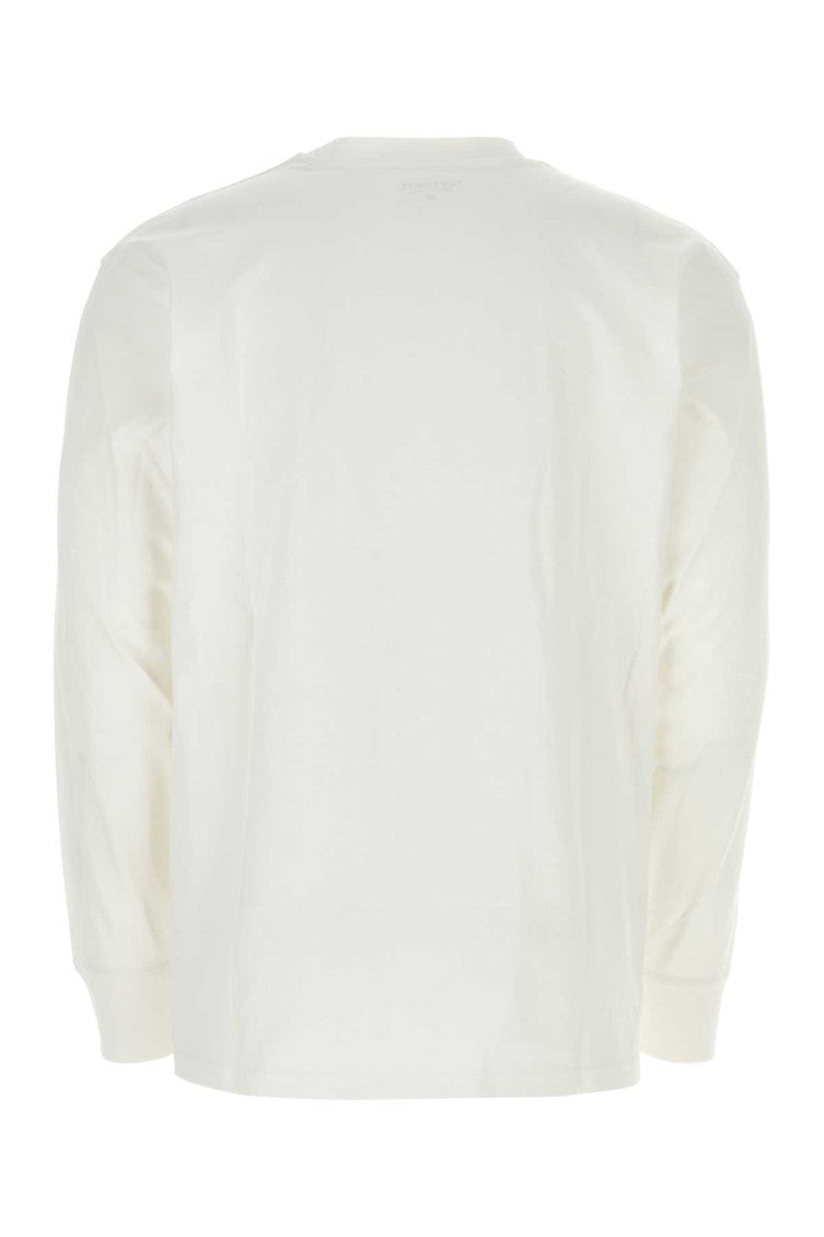 White Embroidered Logo T-shirt 2