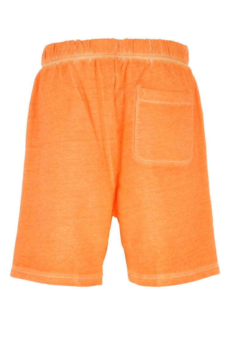 Orange cotton bermuda shorts 2