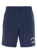 Navy blue cotton bermuda shorts 1