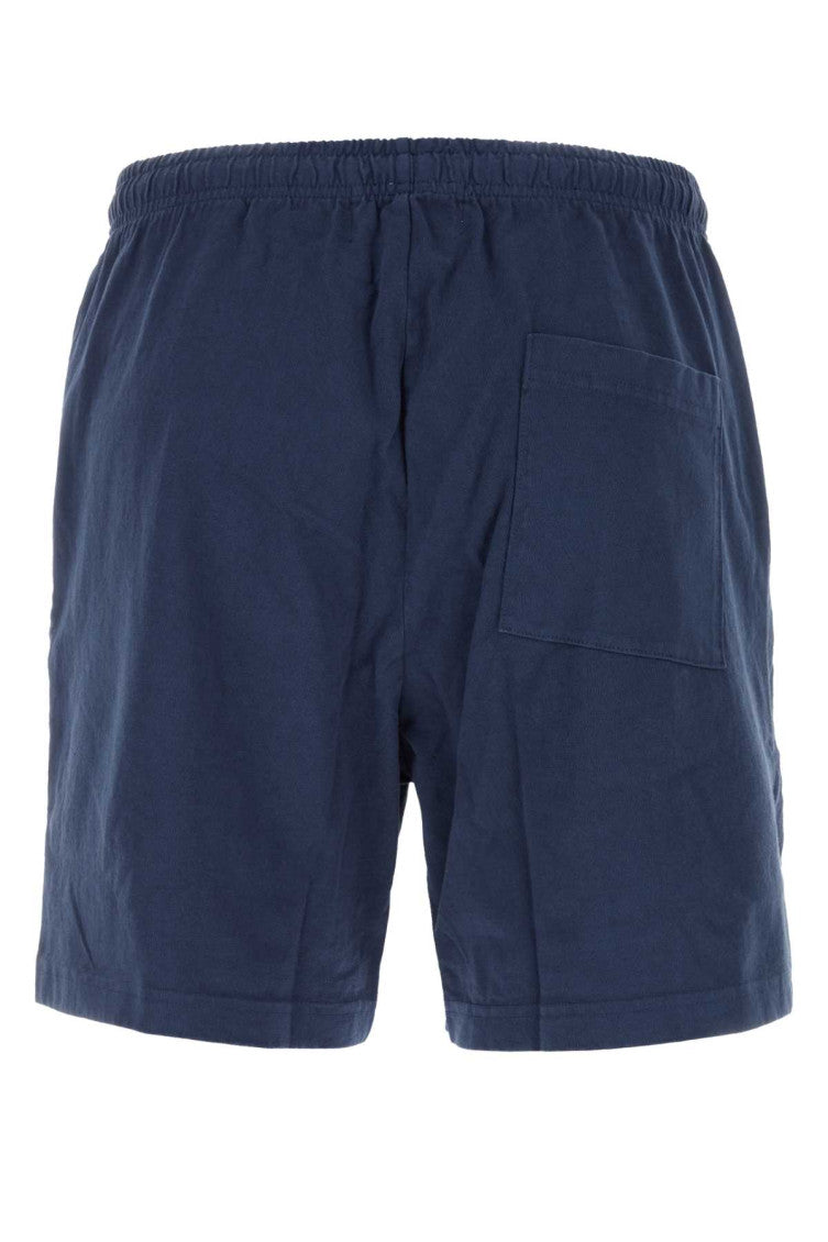 Navy blue cotton bermuda shorts 2