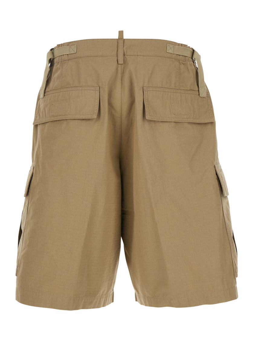 Beige 'Icon New Generation' Beige Cargo Shorts 2