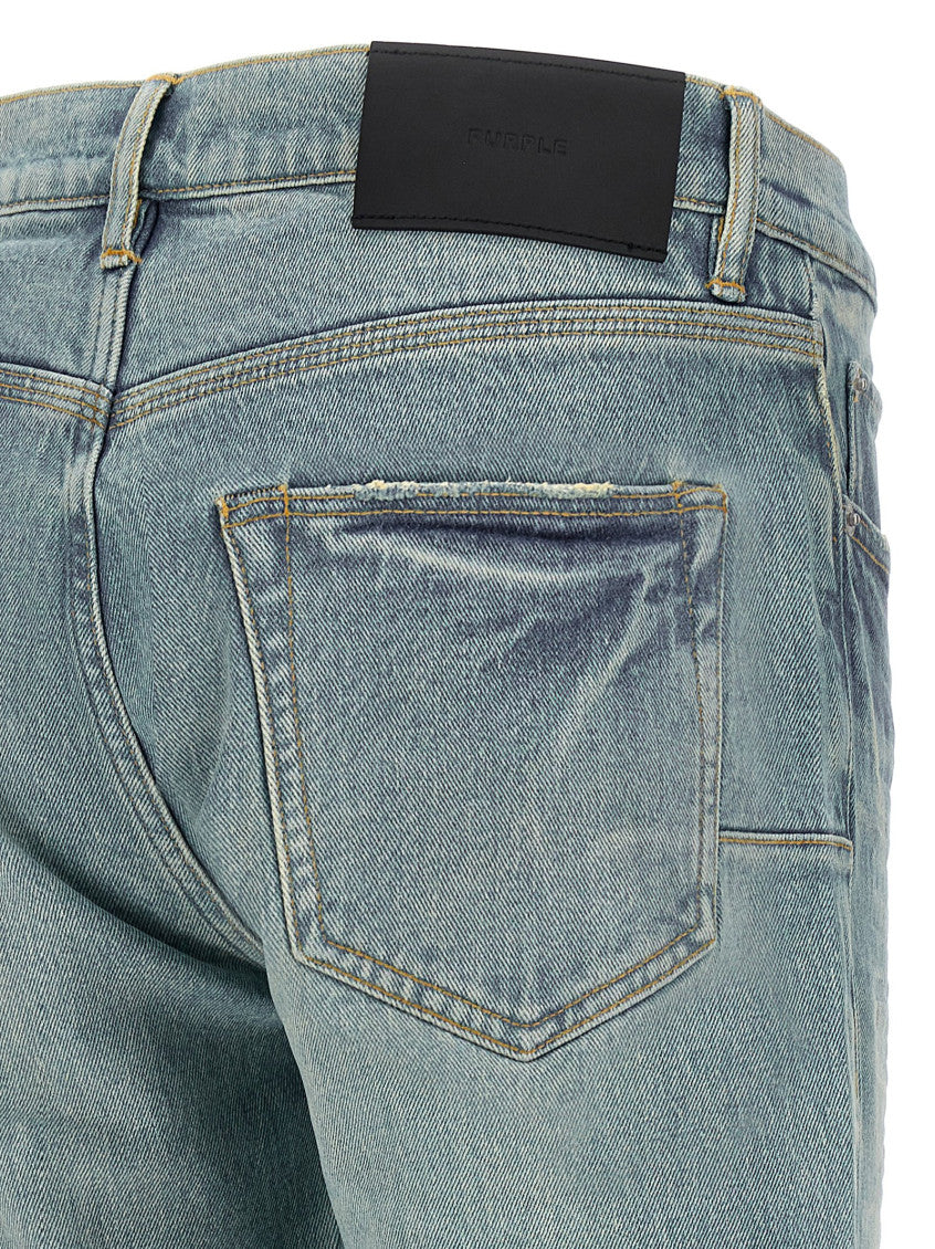 Light Blue 'P004 Pinner Coated Vintage' jeans 4