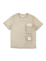 Girls Beige Cotton T-Shirt 1