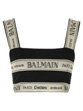 Black 'Nastro Balmain' top 1
