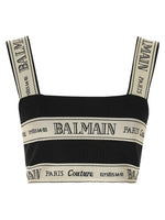 Black 'Nastro Balmain' top 1