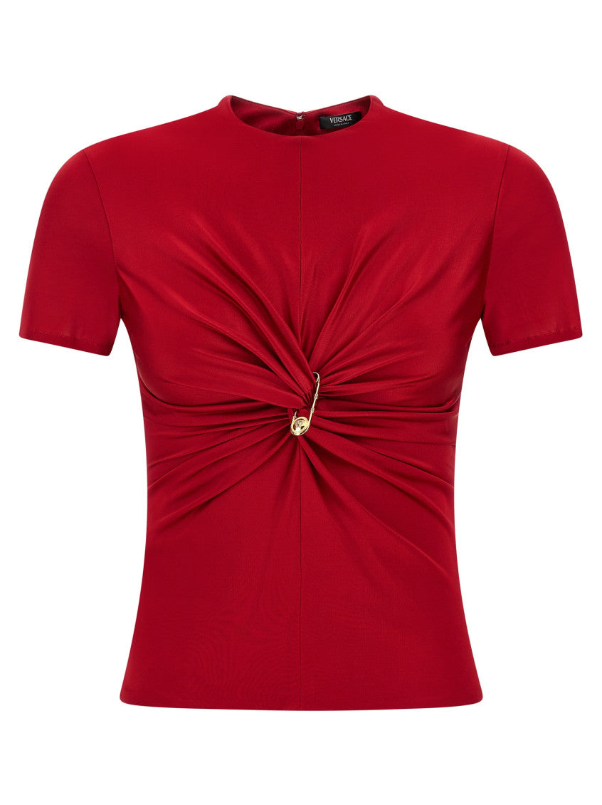 Red 'Safety Pin' top 1