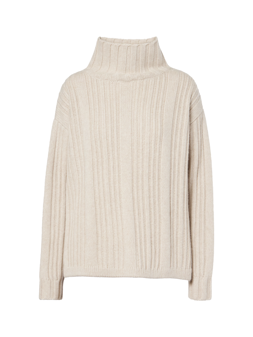 Beige Vitalba Polo-neck Jumper 1