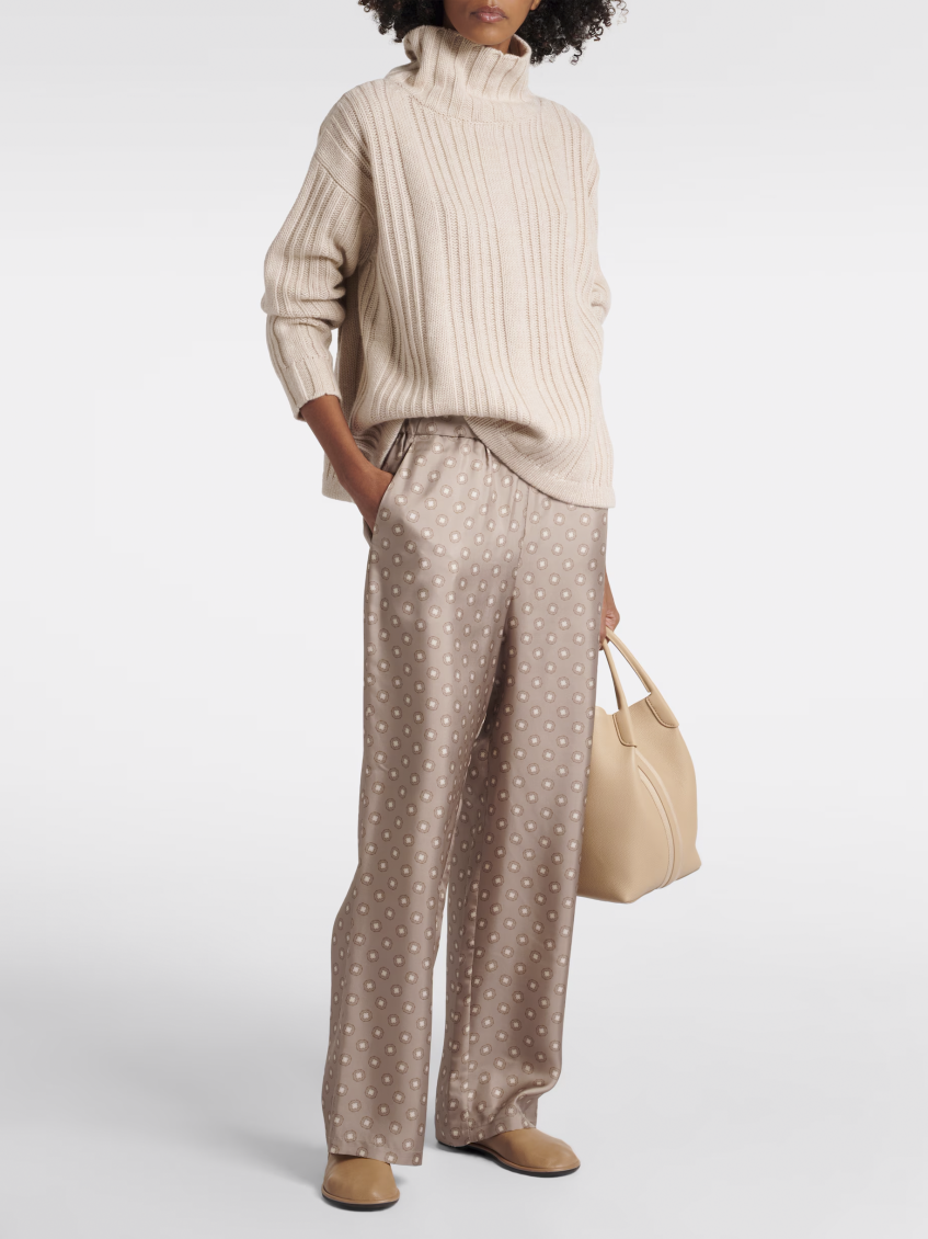 Beige Vitalba Polo-neck Jumper 2