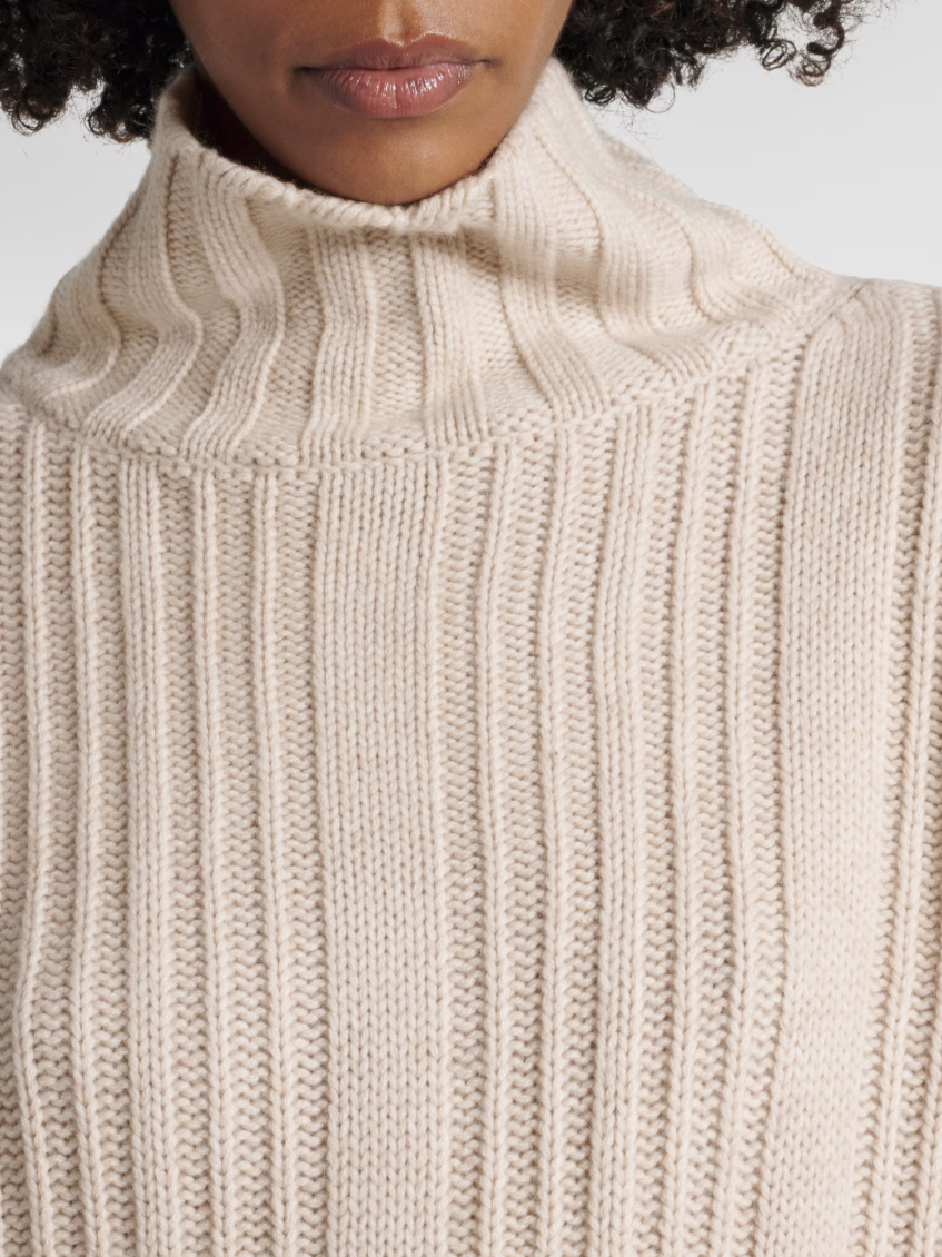 Beige Vitalba Polo-neck Jumper 4