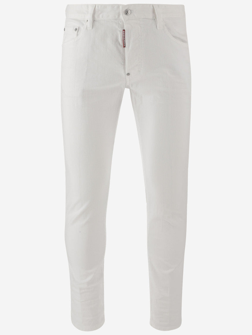 White Skater slim-fit jeans 1