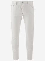 White Skater slim-fit jeans 1