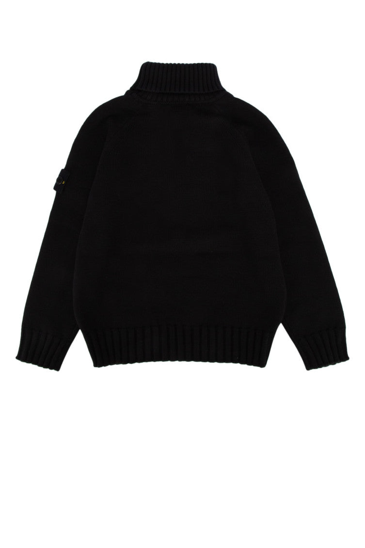 Boys Black Turtleneck Sweater 2