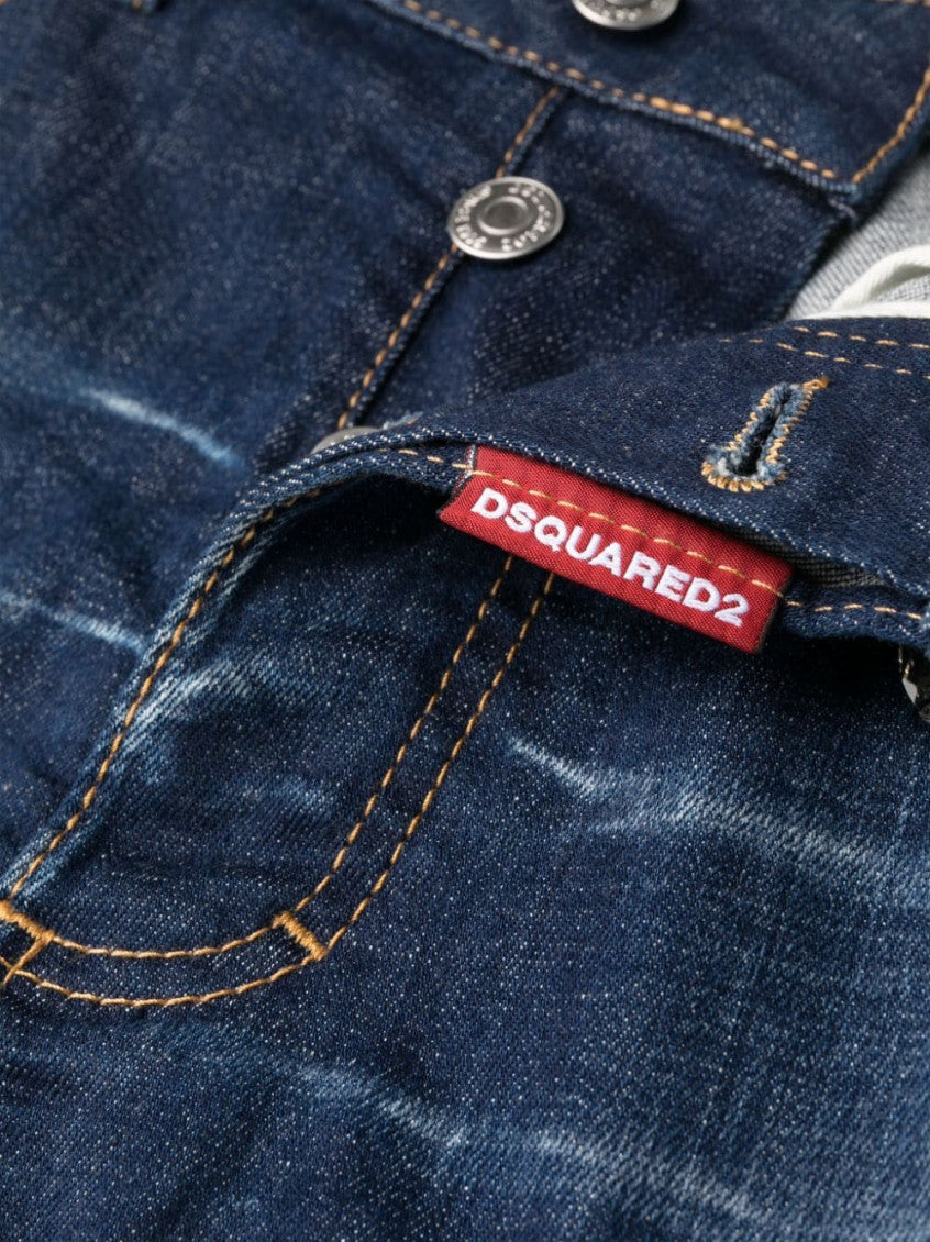 Blue Crystal Flies Wash Boston Jeans 7