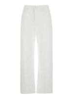 White Organic Cotton Denim Jeans 1