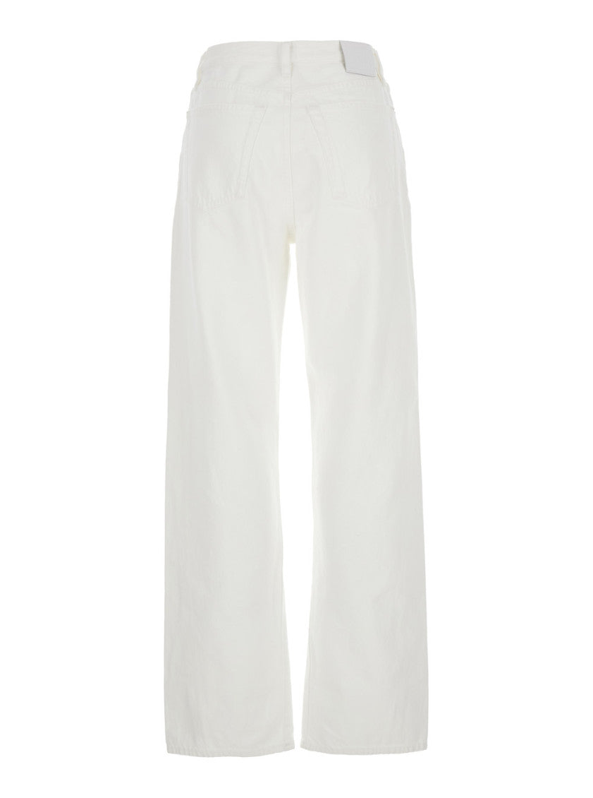 White Organic Cotton Denim Jeans 2