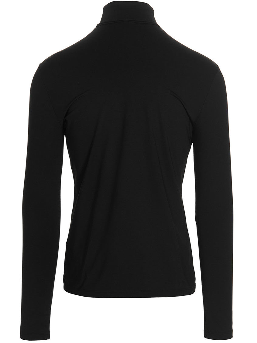 Black Logo lycra sweater 2