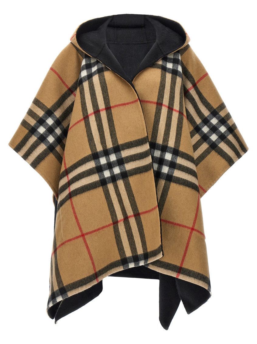 Multicolor Reversible Hooded Cape 2