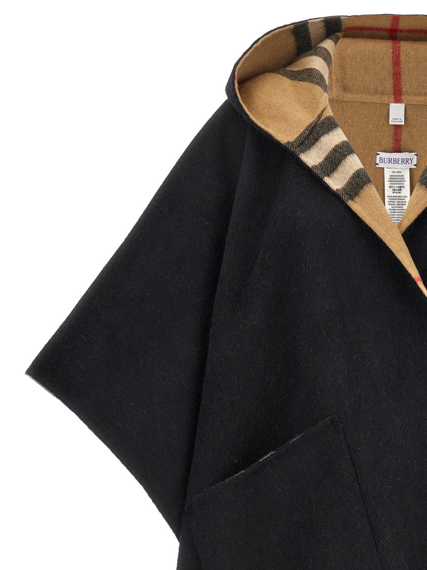 Multicolor Reversible Hooded Cape 4