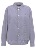 Blue Striped And Logo Shirt 1