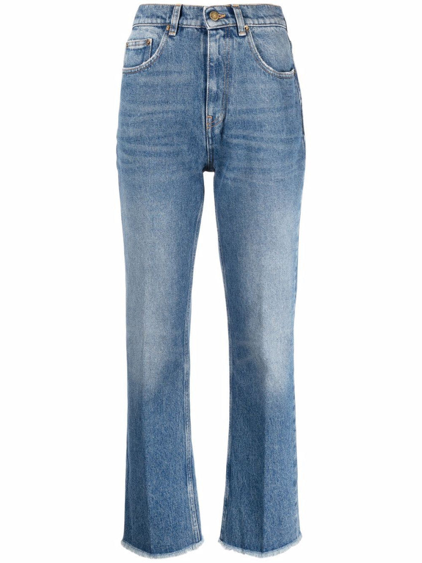 Blue Blue faded cropped jeans 1