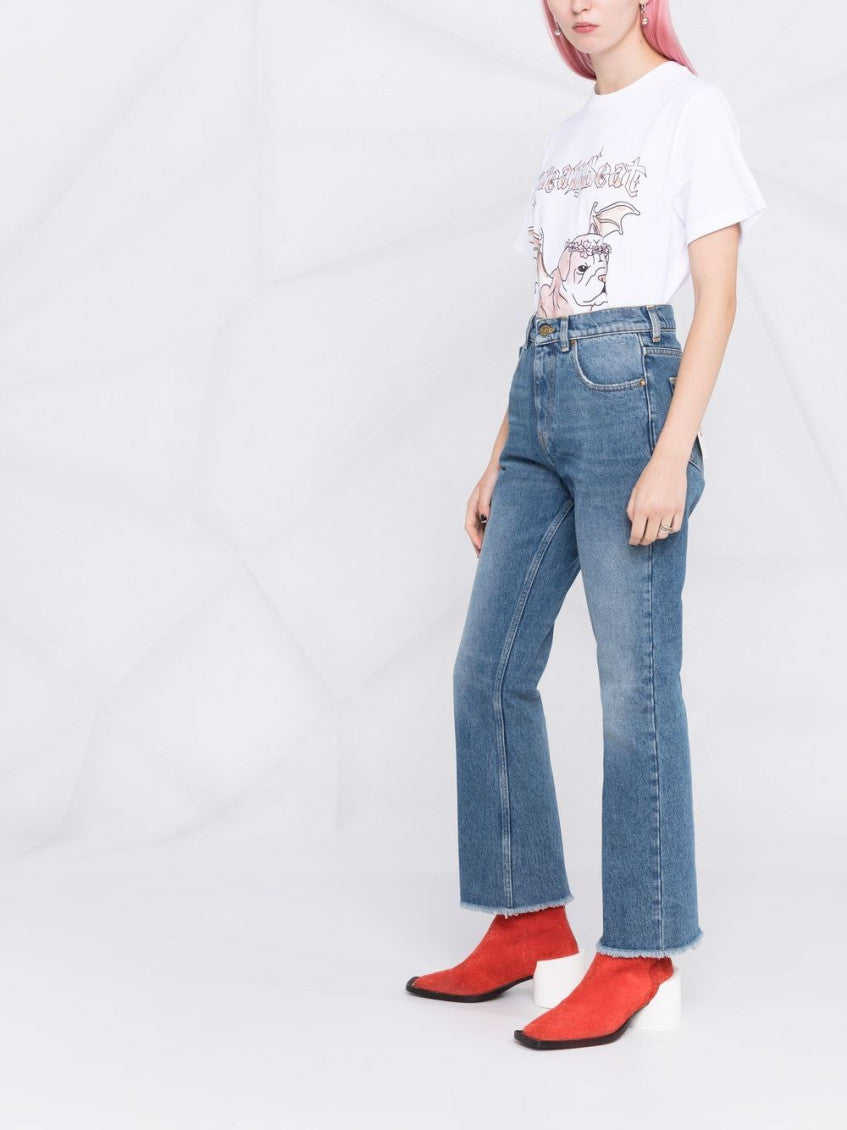 Blue Blue faded cropped jeans 2