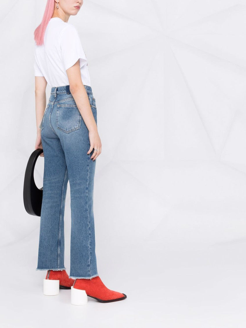 Blue Blue faded cropped jeans 3