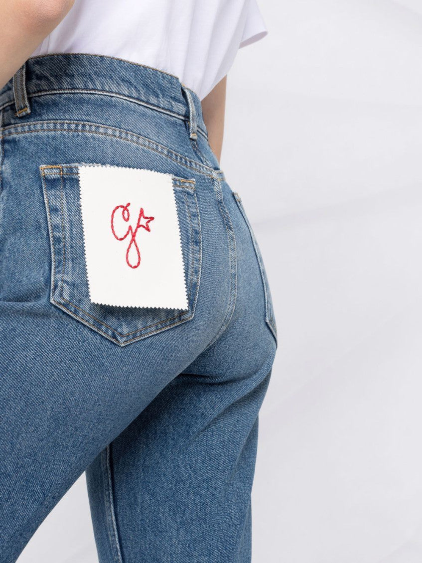 Blue Blue faded cropped jeans 4