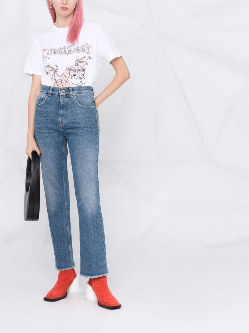 Blue Blue faded cropped jeans 6