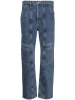 Blue Cargo Straight-leg Jeans 1