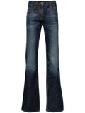 Blue Logo Jeans 1