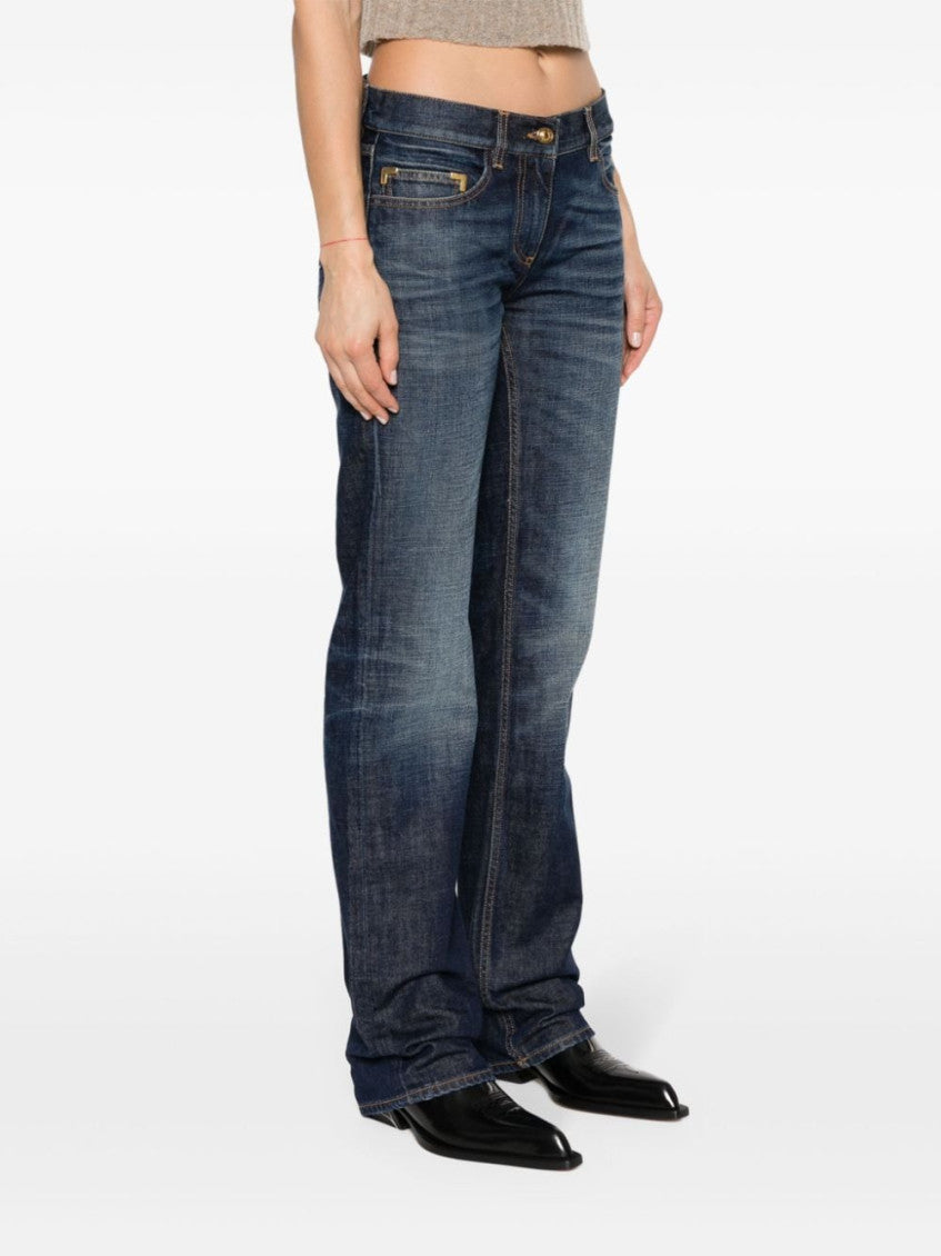 Blue Logo Jeans 2