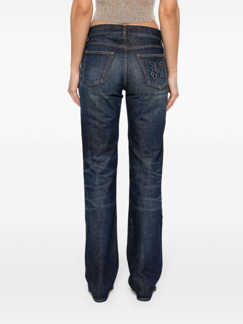 Blue Logo Jeans 3