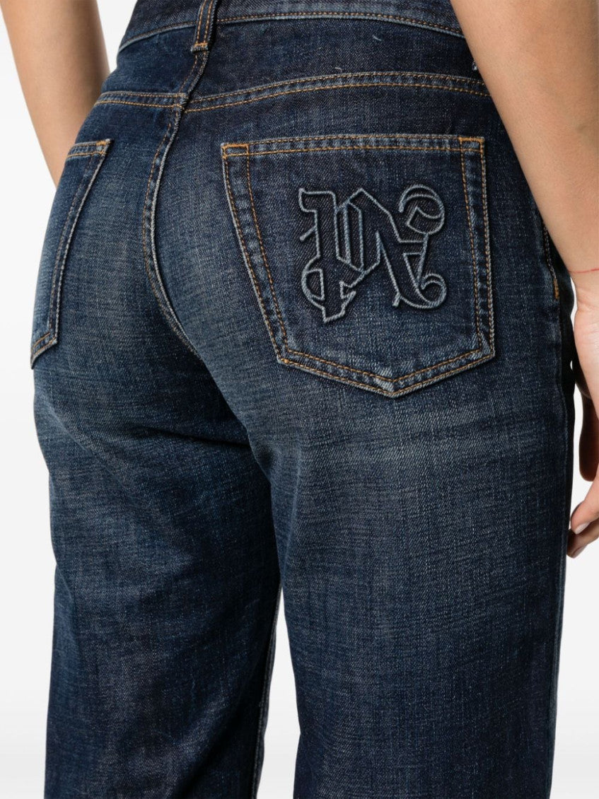 Blue Logo Jeans 5