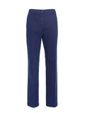 Blue Cropped Flared Trousers 1